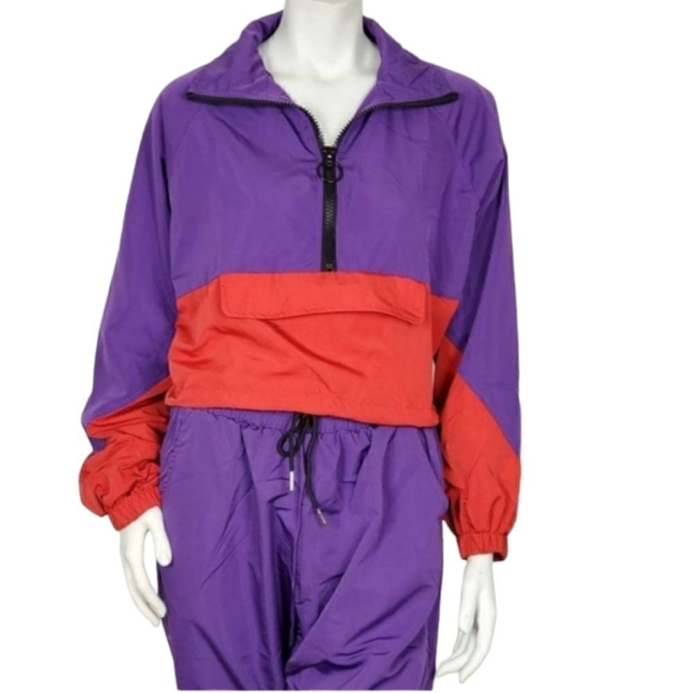 Women's Packable Half-Zip Wind Breaker Jacket‎